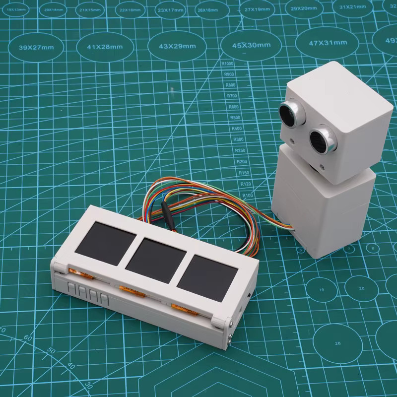 SHUAICHI Simulations-Attitüdenindikator-Sensormodul RC-Modell Ultraschallradar Kombinations-Kit DIY-Teile, Kunststoff - Bild 2
