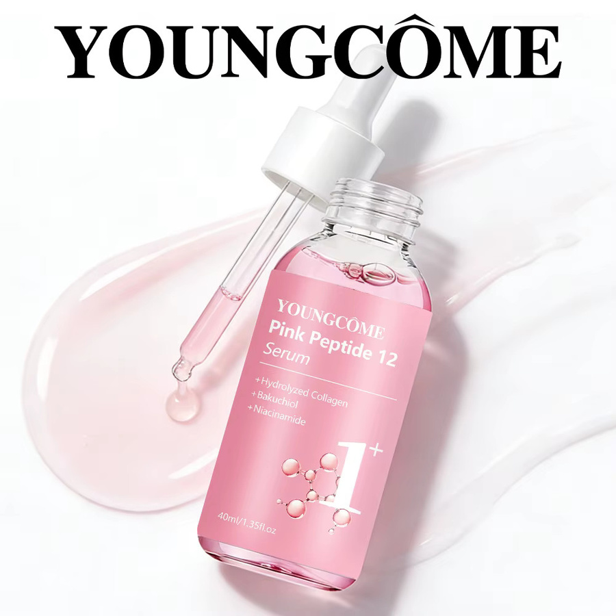 YOUNGCOME Pink Peptide Serum mit Kollagen und Bakuchiol, 40/60 ml - Bild 2