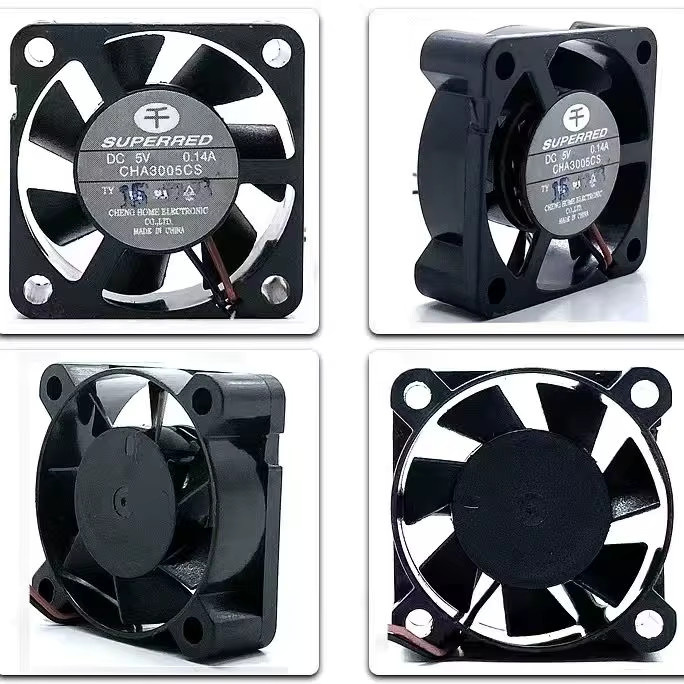 Geräusloser 2-in-1 USB Doppellüfter CHA3005CS für Set-Top-Boxen zur Wärmeableitung, Schwarz, Durchmesser: 3 cm - Bild 2