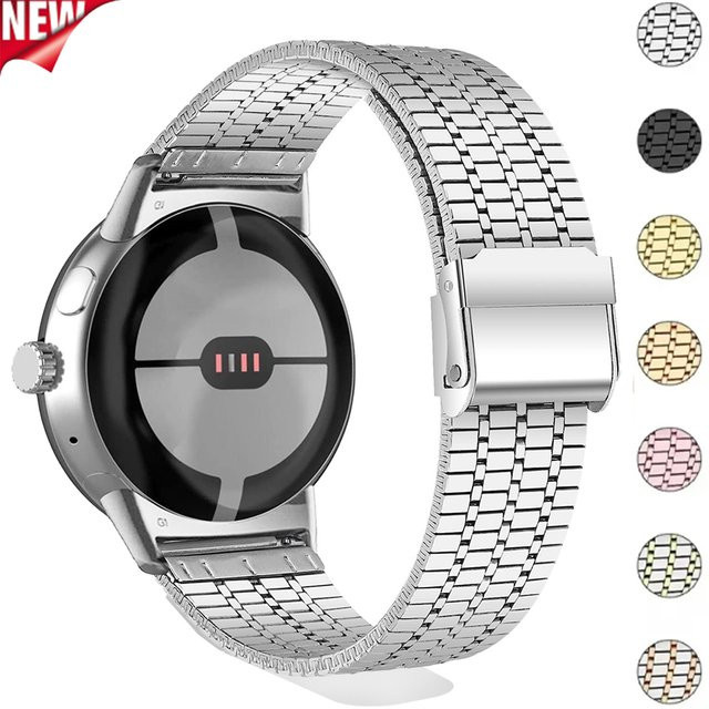 CAOWTAN Uhrenarmband Edelstahl, Silber, Unisex - Bild 1