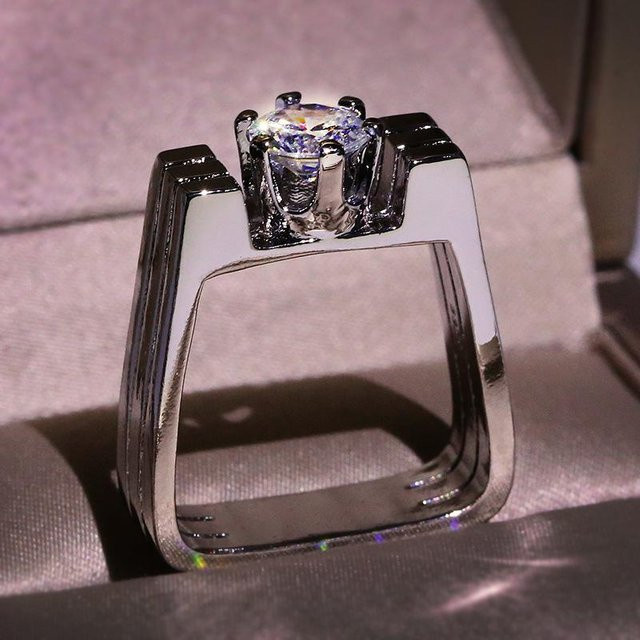 POMOiii Ring 14 Karat Weißgold, Diamant, Unisex - Bild 1