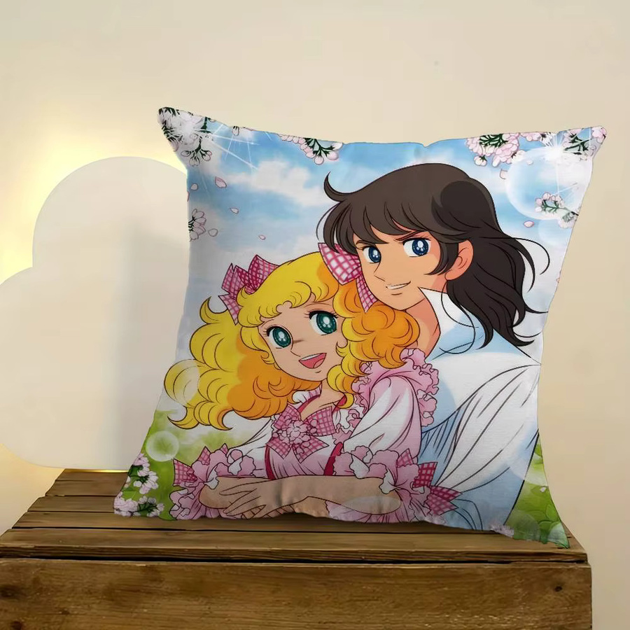 Anime C-candy Niedliche Candy Kissenbezüge im Farmhouse-Stil, quadratisch, Mehrfarbig, Breite: 30 cm, Höhe: 30 cm - Bild 3