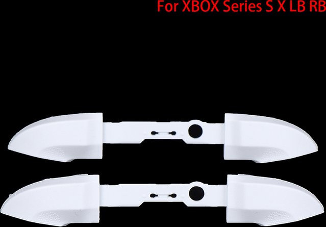 KOQZM Ersatzgehäuse für Xbox Series S und Xbox Series X Controller, Front- und Rückseite inklusive LB RB Stoßstange, Power-Taste und Trigger, Farbe: Weiß - Bild 1