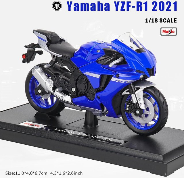 Maisto Yamaha Motorradmodell, 1:18, Metall, ab 4 Jahren - Bild 1