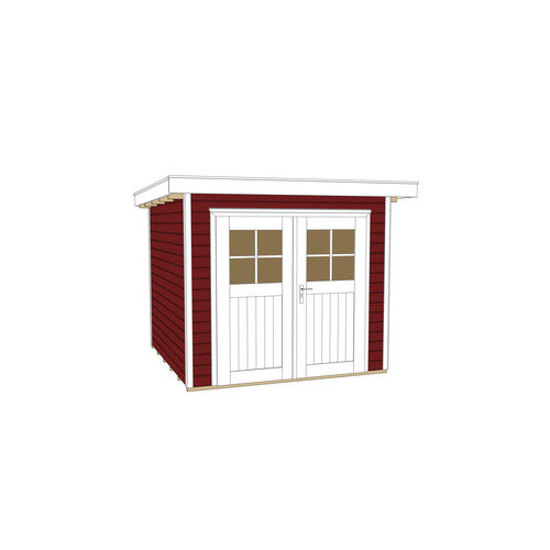 WEKA Gartenhaus Blockhaus aus Holz in Rot, B/H/T: 225 x 217 x 209 cm - Bild 2