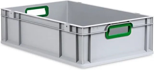 PROREGAL Eurobox Nextgen Color Transportbox mit Griffen, Grün, H x B x T: 17 x 40 x 60 cm, 34 Liter - Bild 1