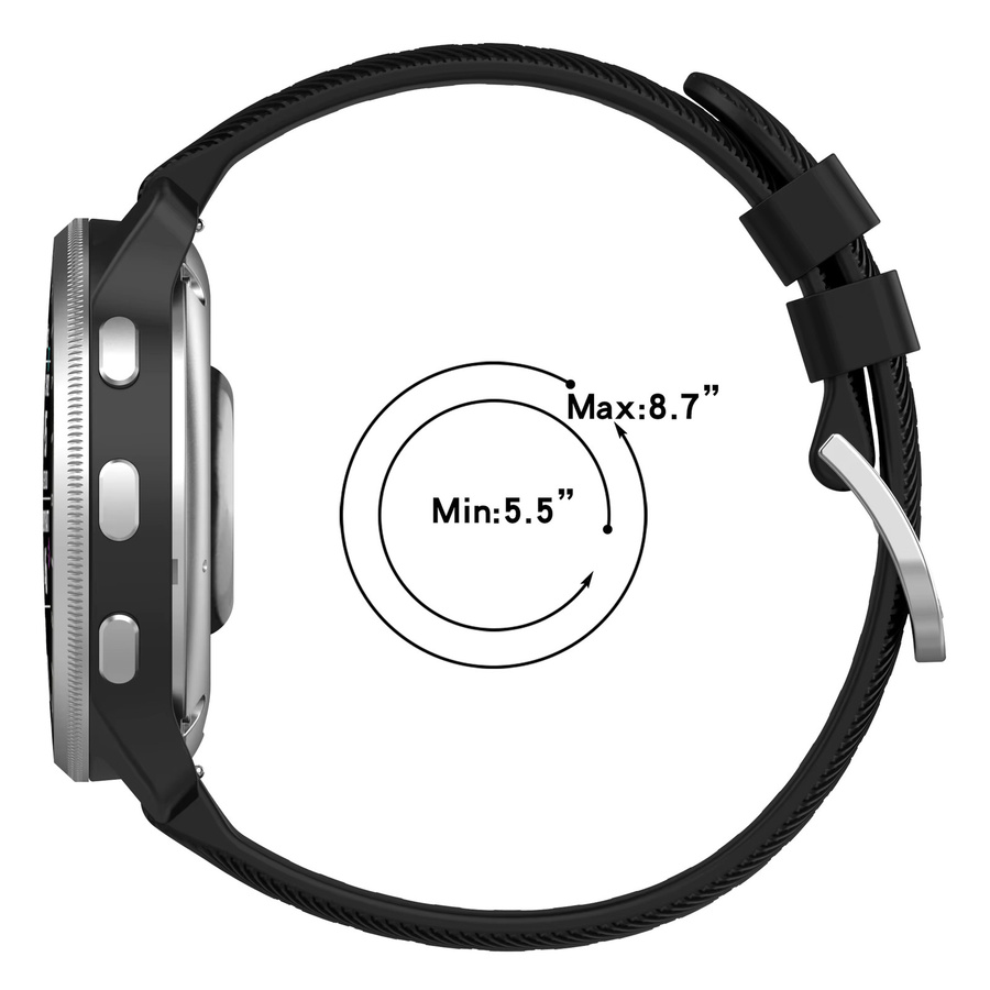 LCAPLE Uhrenarmband Silikon, Schwarz, Unisex - Bild 4
