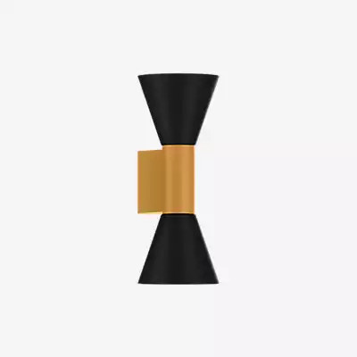 Wever & Ducré Odrey 2.3 Wandleuchte in Gold/Schwarz aus Metall mit Up-Down-Lichtfunktion - Bild 1
