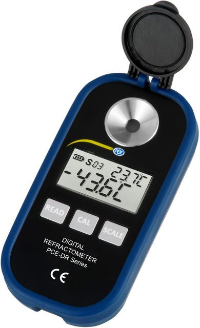PCE Instruments Digitales Refraktometer PCE-DRC 1 in Schwarz und Blau aus Edelstahl - Bild 1