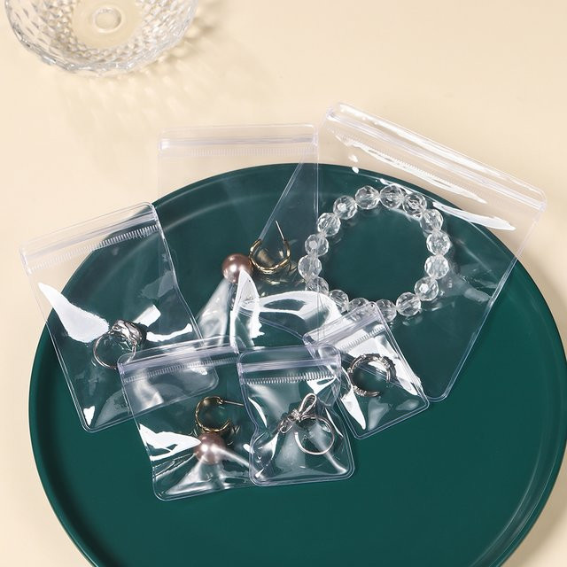 St.kunkka Transparente OPP Selbstklebende Beutel für DIY Schmuck und Halsketten Organizer in Transparent - Bild 1