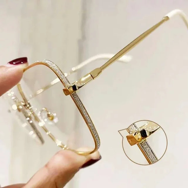 MDOD Korrektionsbrille, Metall, Vollrand, Gold, Unisex - Bild 1