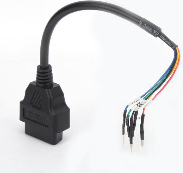 Koogeelife Universal 16PIN OBD2 Kabel Testadapter Stecker für Automobil und Motorrad in Grau und Schwarz - Bild 1