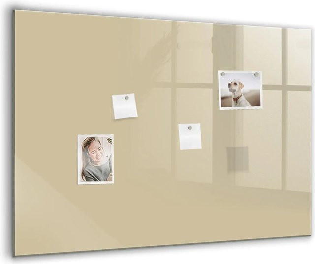 Tulup Glasmagnettafel Beige B: 100 cm, H: 70 cm - Bild 1