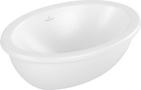 Villeroy & Boch Unterbauwaschbecken Loop & Friends oval in Weiß mit Überlauf, Breite: 43 cm, Tiefe: 28,5 cm - Bild 1
