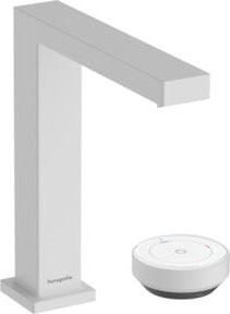 Hansgrohe Tecturis E 2-Loch-Waschtischarmatur mit Ablaufgarnitur in Mattweiß - Bild 1