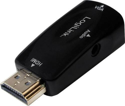 LogiLink CV0107 HDMI auf VGA Adapter Schwarz - Bild 1