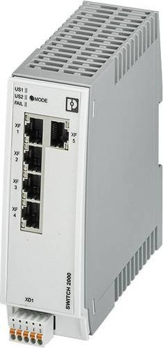 Phoenix Contact 2702326 FL SWITCH 2205 Industrial Ethernet Switch, Grau - Bild 1