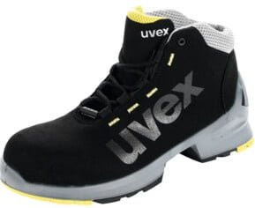 uvex Schnürstiefel uvex 1 in Schwarz/Gelb, Schutzklasse S2, Größe 38 - Bild 1