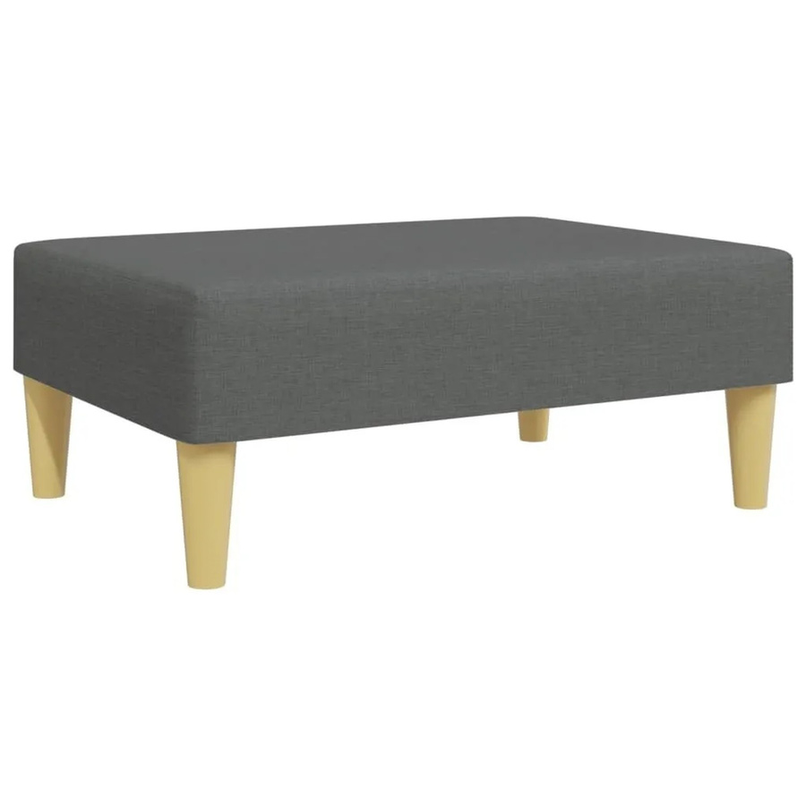 vidaXL Fußhocker Dunkelgrau mit Stoffbezug B/T/H: 77 x 55 x 31 cm - Bild 2