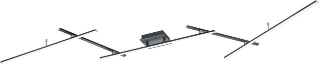 Trio LED-Deckenleuchte Arvin 22W Schwarz matt mit Fernbedienung und RGB-Effekt - Bild 1