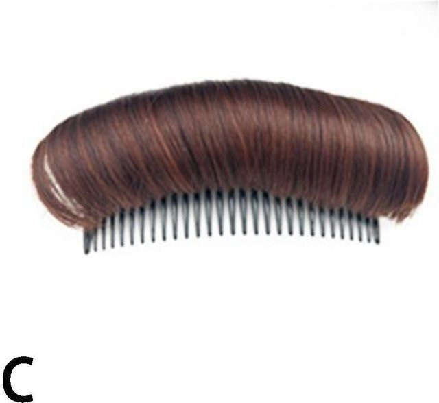Haar-Volumen-Maker Clip-Kamm, dunkelbraun, Damen - Bild 1