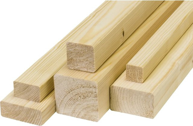 Rettenmeier Rahmenholz Fichte/Tanne gehobelt beige B/T/H: 3,4 x 3,4 x 100 cm - Bild 1