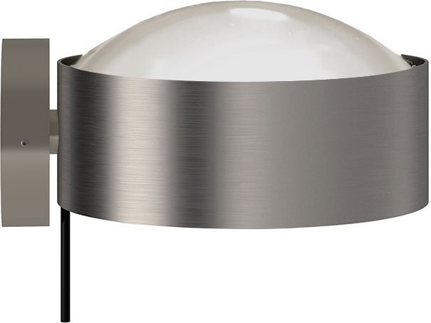Top Light Puk! 160 Wall Avantgarde LED-Wandleuchte in Nickel matt mit mattem Glas und warmweißem Licht (2700K) - Bild 1