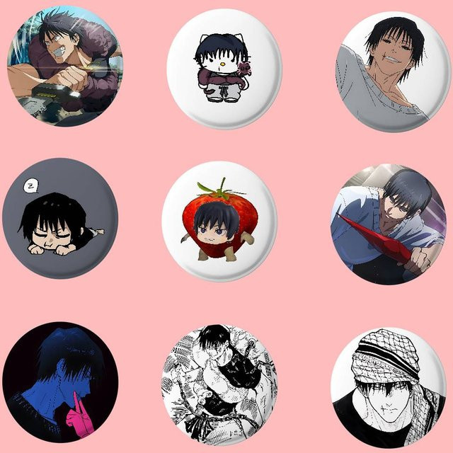 Abzeichen-Pins Anime F-Fushiguro Cool T-Toji-S, Unisex - Bild 1