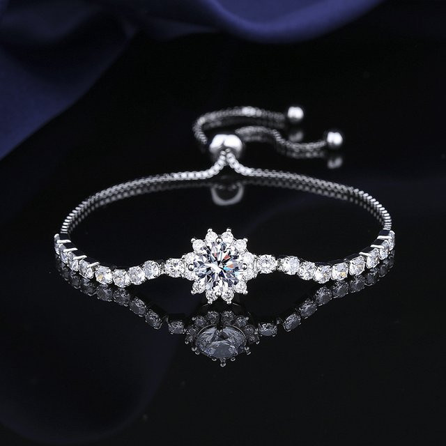 LiHong Armband, 925 Silber, Moissanit, Damen - Bild 1