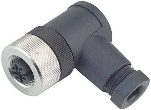 Binder 99-0524-24-04 Sensor-Aktor-Steckverbinder M12 Buchse gewinkelt unkonfektioniert Polzahl 4 grau - Bild 1