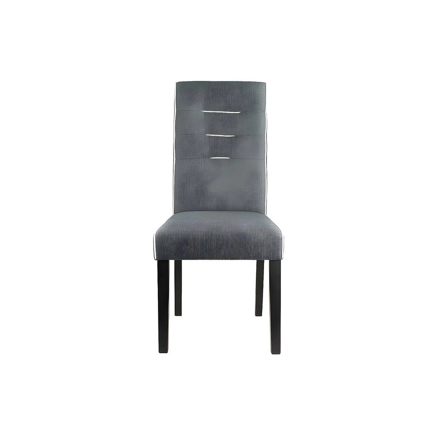 Vente-unique Stuhl Gabelle in Grau mit Stoffbezug, Breite: 47 cm, Tiefe: 47 cm, Höhe: 47 cm - Bild 2