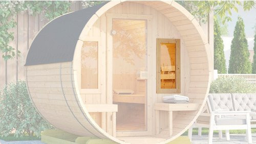 Weka Sauna Fenster für innen, braun, Breite: 40 cm, Höhe: 80 cm - Bild 1