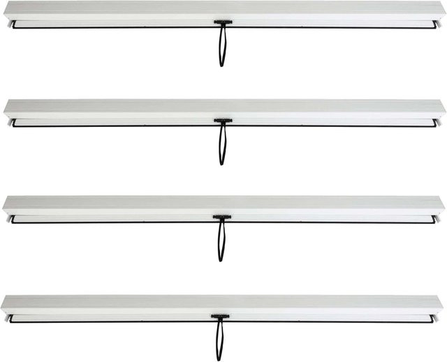 BERLINLODGE 4er-Set Seitenwand für Pergola und Pavillon in Weiß, Textil-Rollo, H x B: 205 x 271 cm - Bild 1