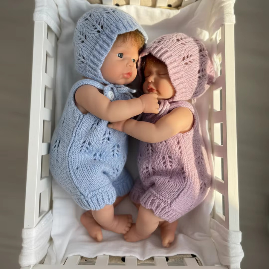 CatDoneca Bebe Reborn Silikon Mädchen Puppe, Waschbar, 25 cm, 1-teiliges Set - Bild 2