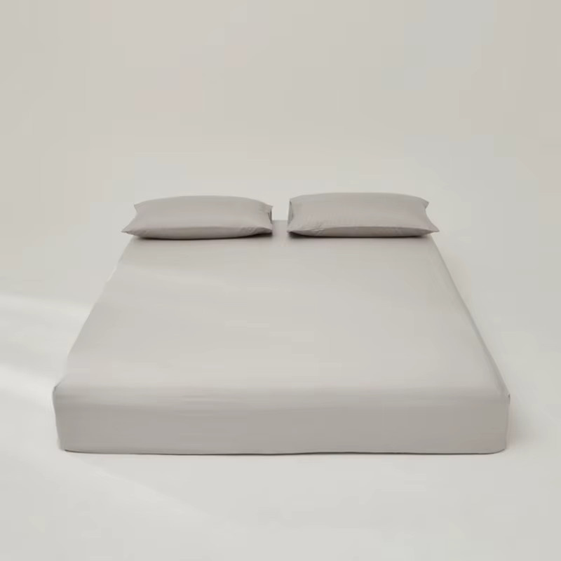 EGW Spannbetttuch aus 100% Lyocell in Grau, kühlende und atmungsaktive Matratzenauflage, B/T: 180 x 200 cm - Bild 2