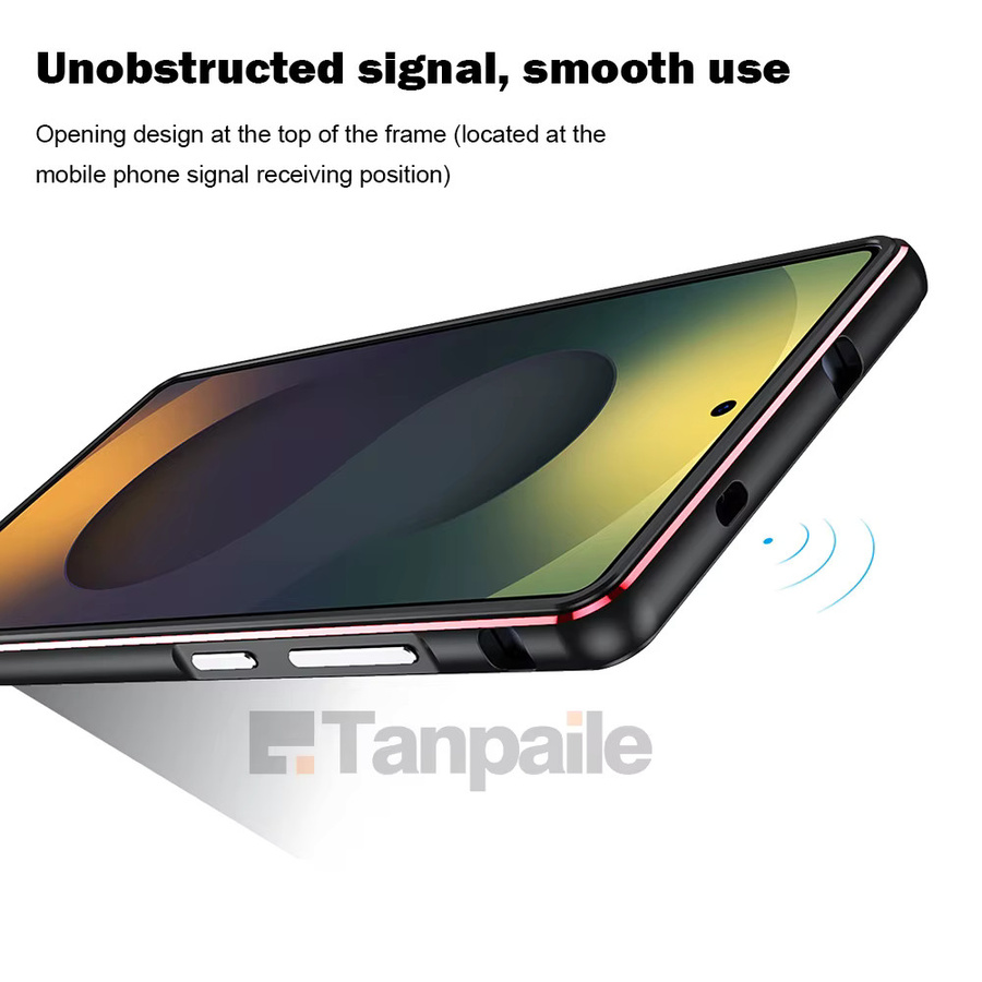 Aluminium Stoßstangen Rahmen Schutzhülle für Samsung Galaxy S25 Ultra S24 S23 S22 S21 FE und Note 20 Ultra in Schwarz oder Rot - Bild 4