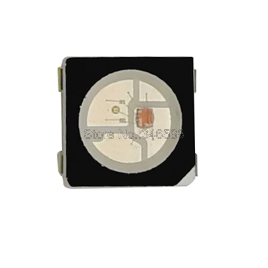 WS2812B RGB LED Chips 5050 SMD einzeln adressierbare Pixel für SK6812 RGBCW RGBNW RGBWW in Schwarz oder Weiß mit 5V - Bild 2