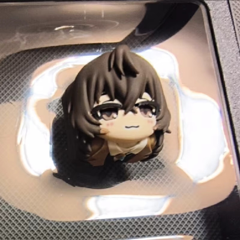 Ajazz Bungo Stray Dogs Tastenkappen Osamu Dazai Chuuya Nakahara Edogawa Ranpo Anime-Figuren aus Harz für Esc-Tasten Multicolor - Bild 4