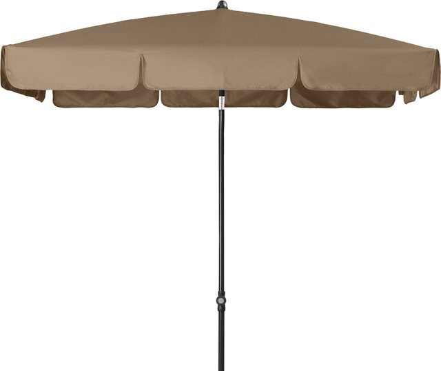 Doppler Mittelstockschirm Sunline Waterproof Neo in Greige mit UV 80+ Schutz, B/T: 185 x 120 cm - Bild 1