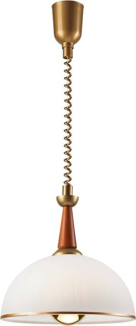 Lamkur Deckenleuchte in Gold mit Glas, E27, B/H/T: 64 x 64 x 30 cm - Bild 1