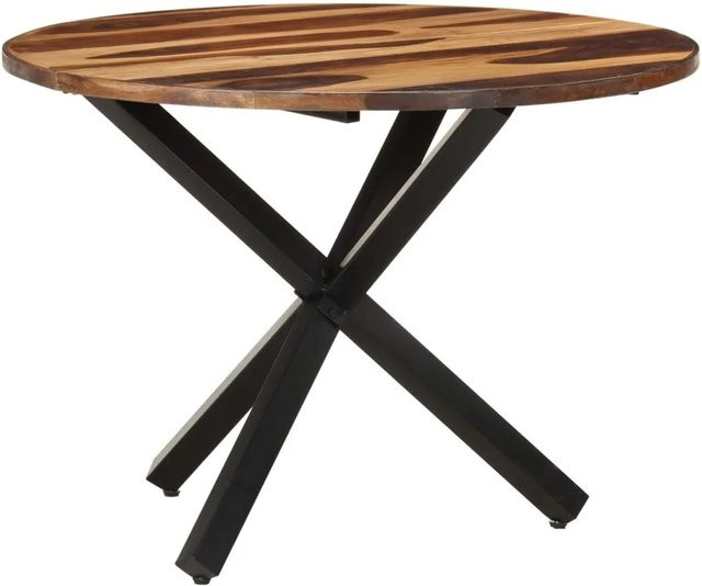 vidaXL Esstisch rund aus Akazienholz in Braun B/T/H: 100 x 100 x 75 cm - Bild 1