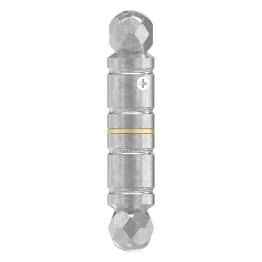 FeNau Sicherheitstürscharnier aus Stahl mit Aushebesicherung in Silber, B: 12,2 cm, T: 2,4 cm - Bild 2