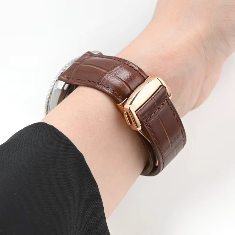 strapfreak Uhrenarmband Leder, Schwarz, Herren - Bild 4