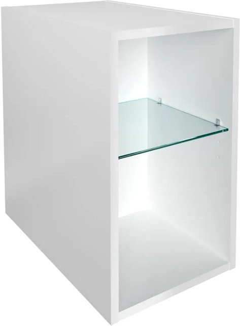 Fackelmann Regal Oxford Weiß mit 2 Fächern, B/H/T: 30 x 50,9 x 48,7 cm - Bild 1