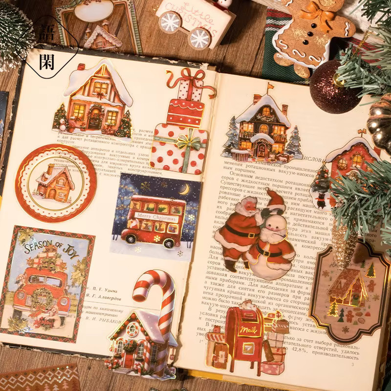 Mr. Paper Weihnachten PET Folie Aufkleber Set, 15 Teile pro Beutel, Multicolour, für DIY Scrapbook und Journaling - Bild 2