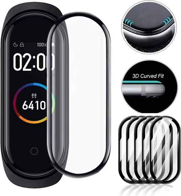 Xiaomi Screen Protector Set für Mi Band 8 7 Pro 6 5 4 Transparent Vollabdeckung Weiche Schutzfolie für deine Smartwatch - Bild 1