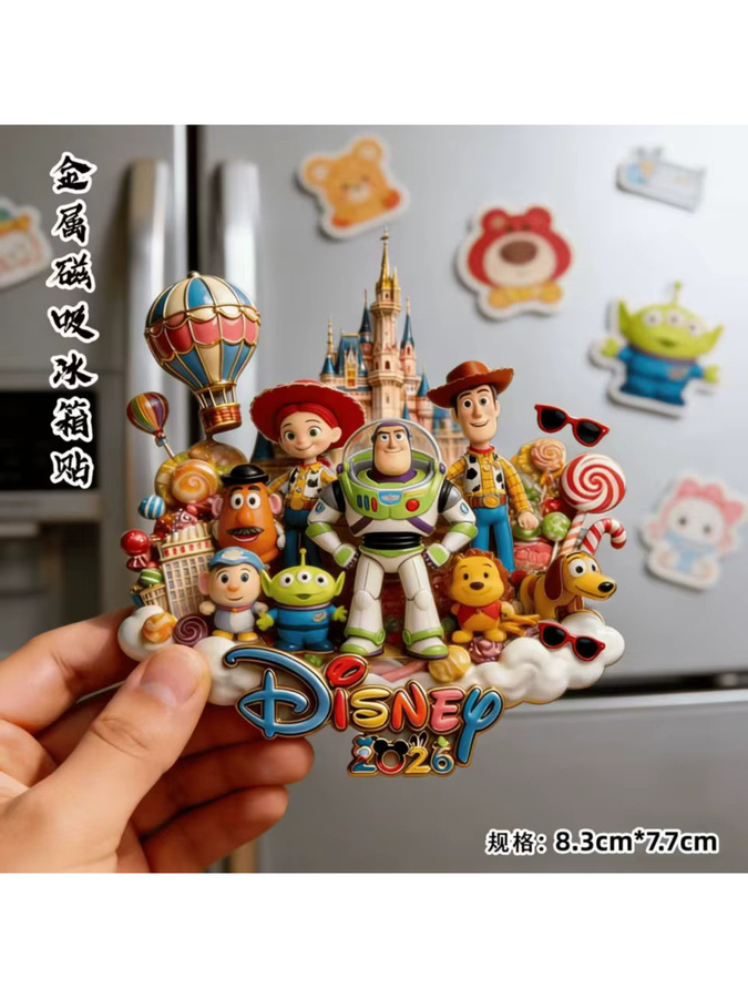 Disney Kühlschrankmagnete, Metall, Multicolour - Bild 2
