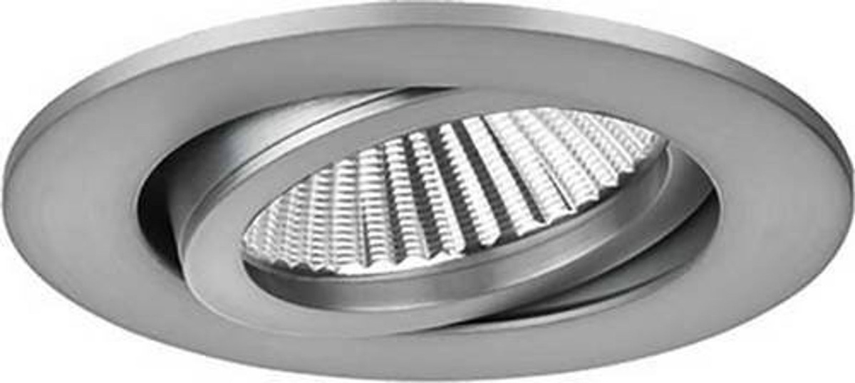 Brumberg LED-Einbaustrahler rund in Nickel matt, dimmbar, warmweiß, 6W - Bild 2