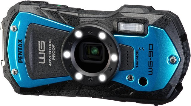 Pentax WG-90 Kompaktkamera in Blau - Bild 1