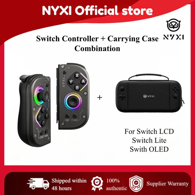 NYXI Hyperion 2 Wireless Game Controller Tragetasche für Nintendo Switch in Schwarz - Bild 1